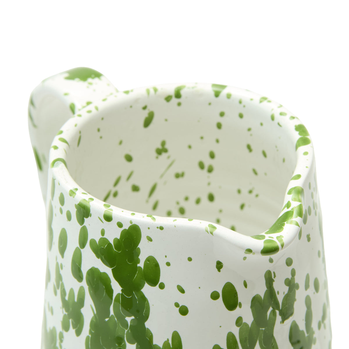 Toscana Green Splatter Medium Pitcher