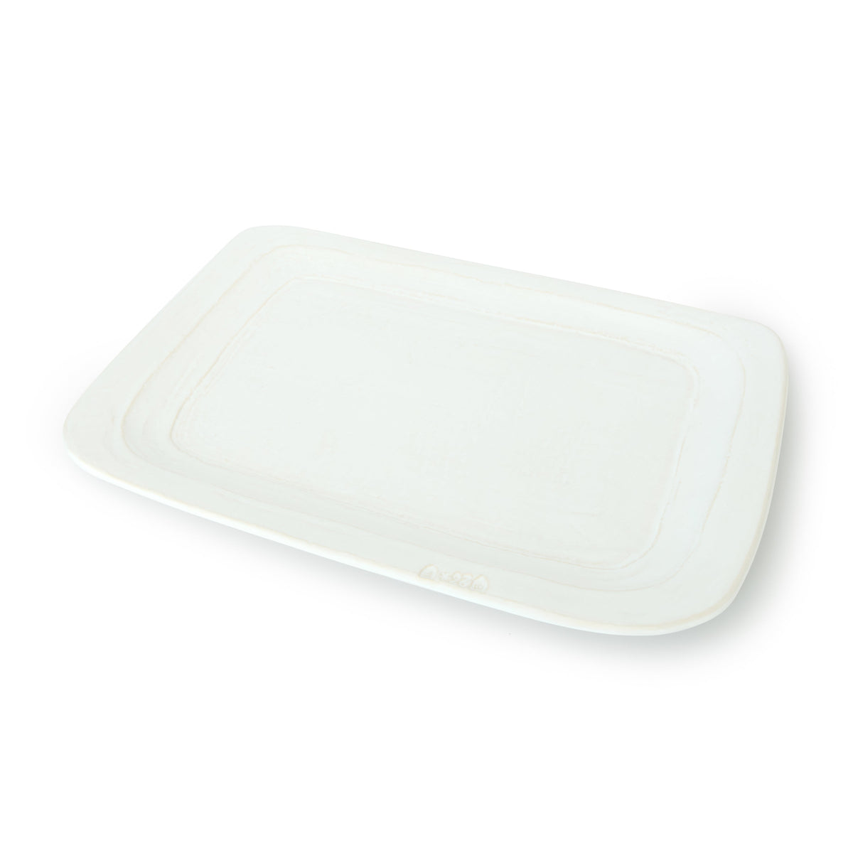 Toscana Large Rectangle Platter White, 16.5" x 11.8"