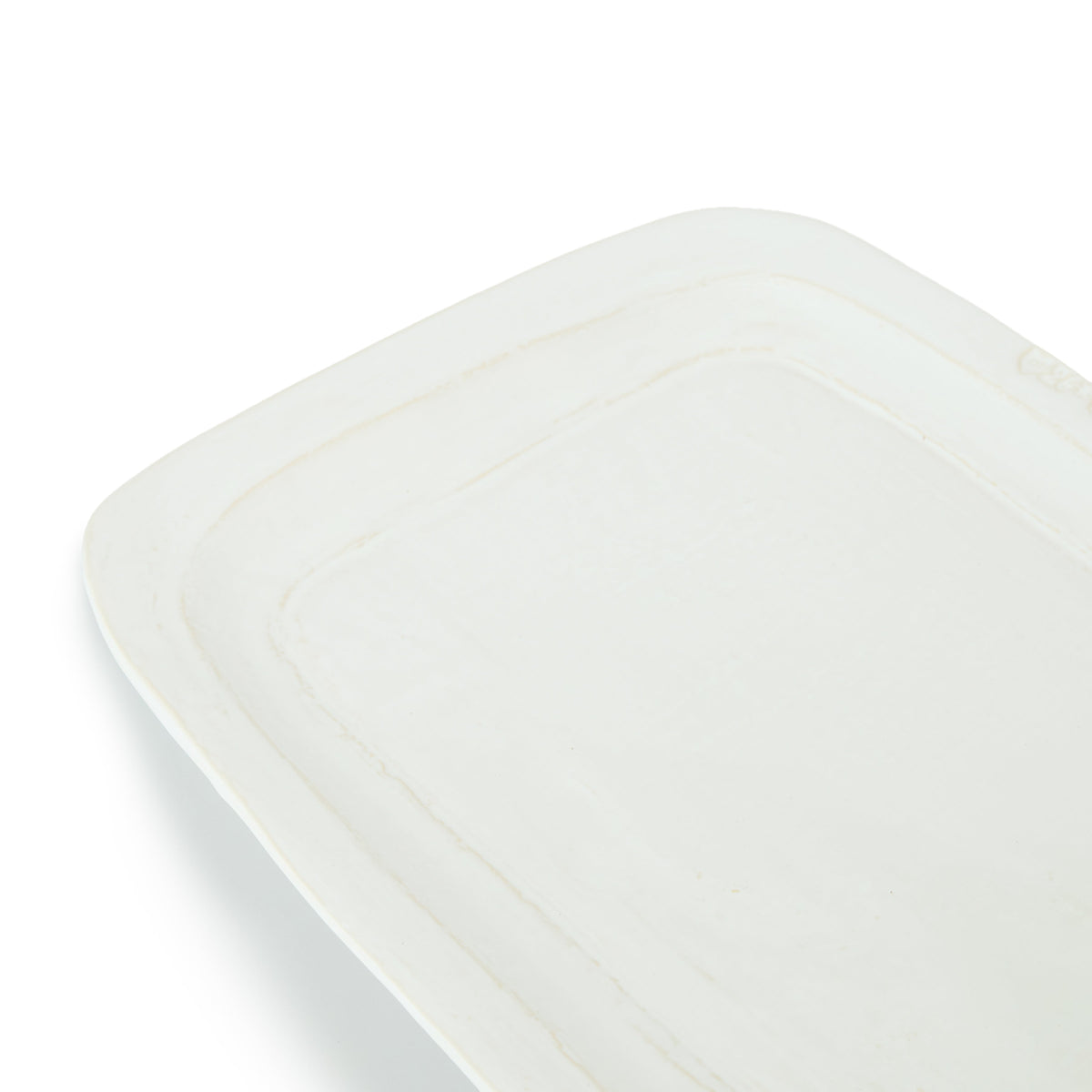Toscana Large Rectangle Platter White, 16.5" x 11.8"