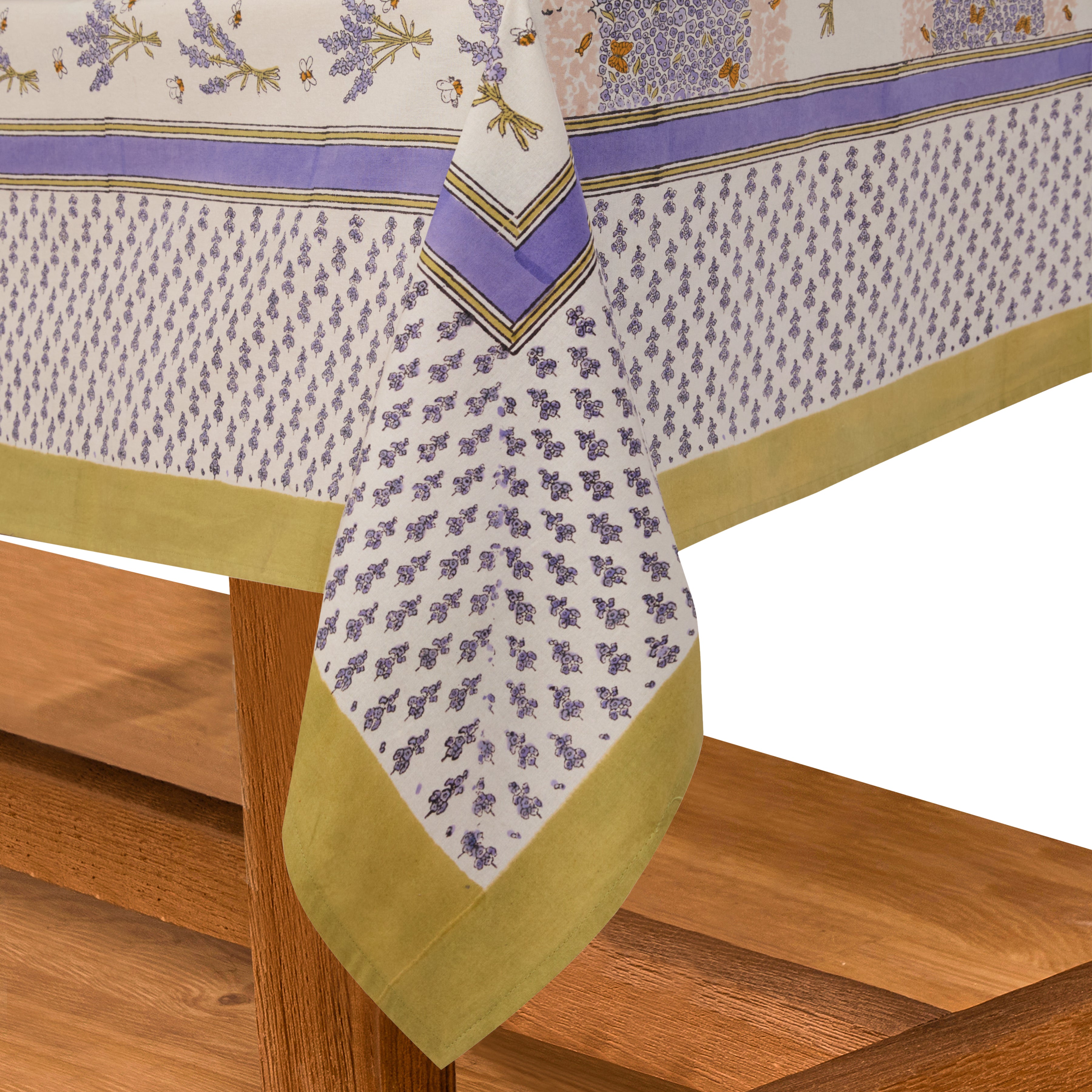 French Tablecloth Lavender Bouquet Purple