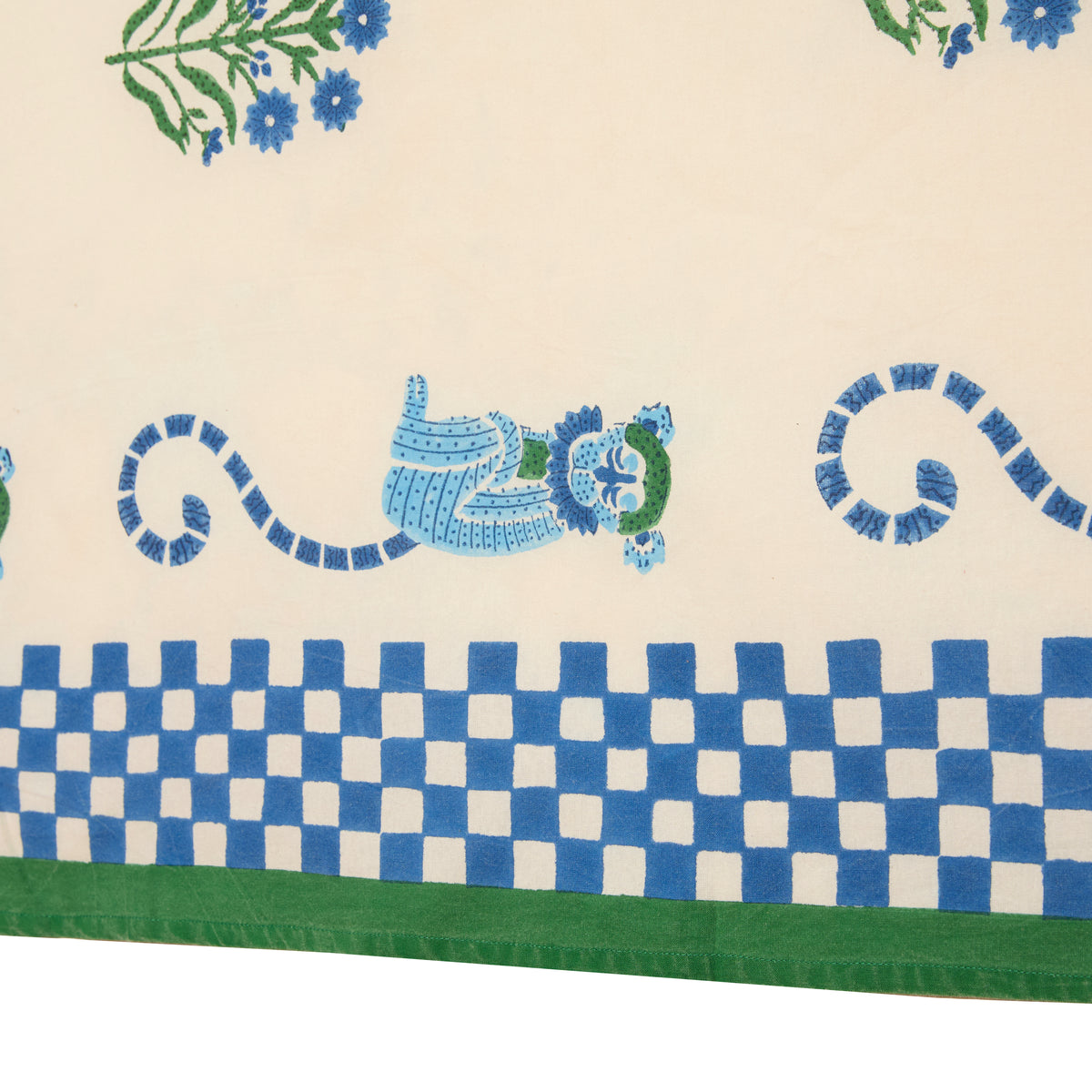 Jeu de Singes Blue & Green Tablecloth