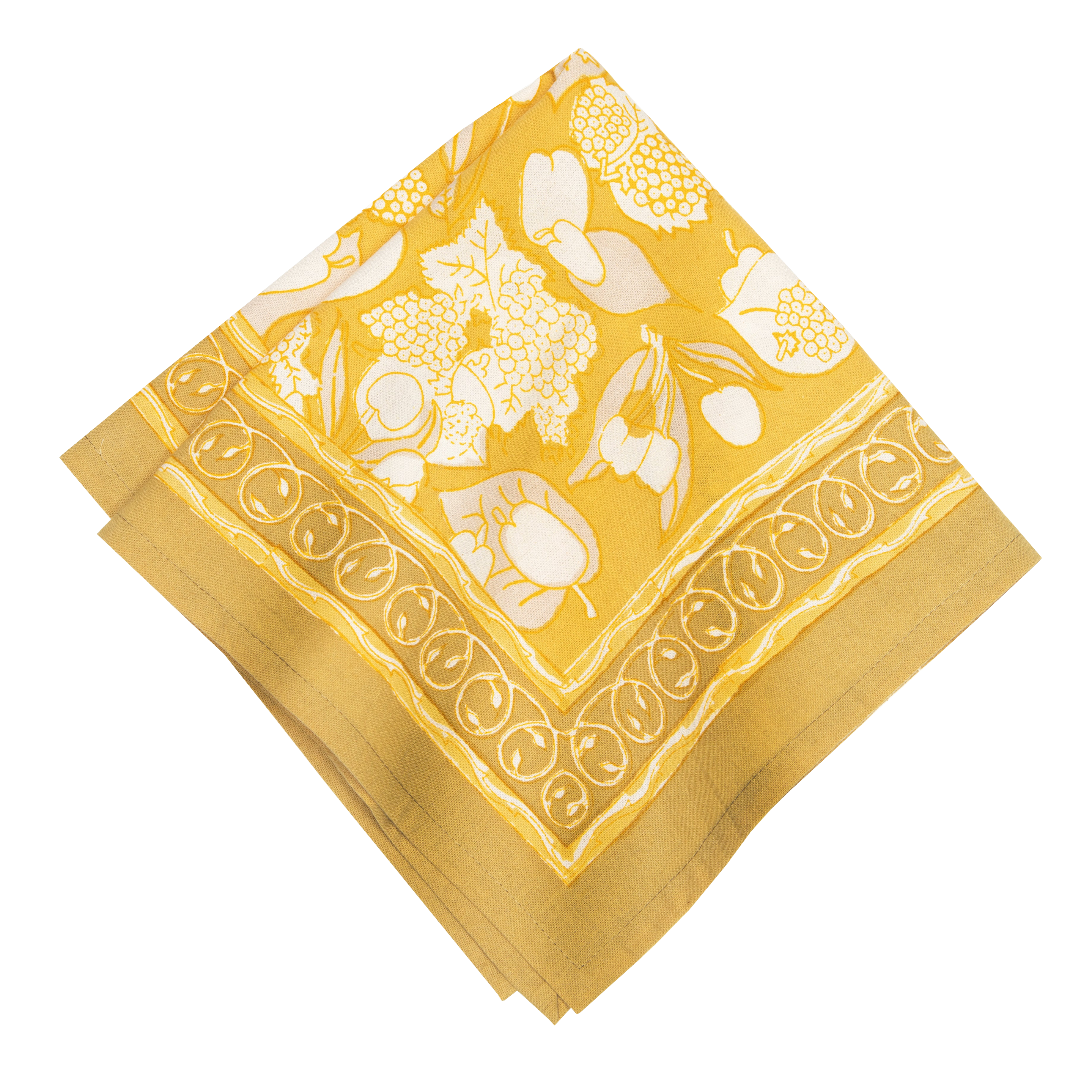 French Tablecloth Forest Harvest Grey & Mustard