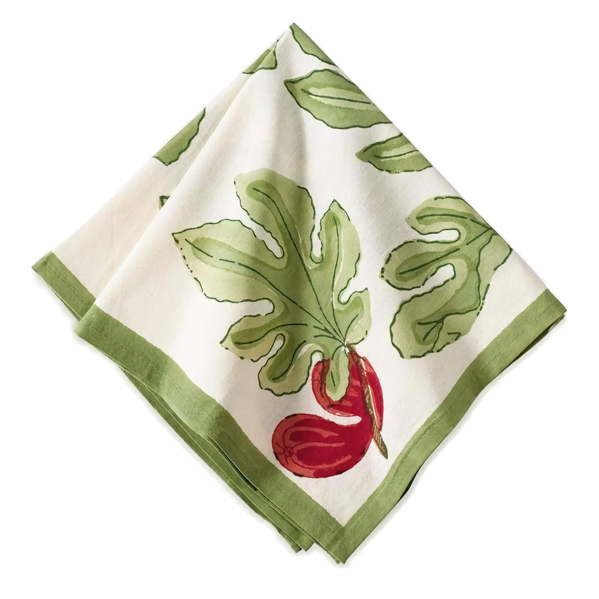 French Tablecloth Fig Red & Green