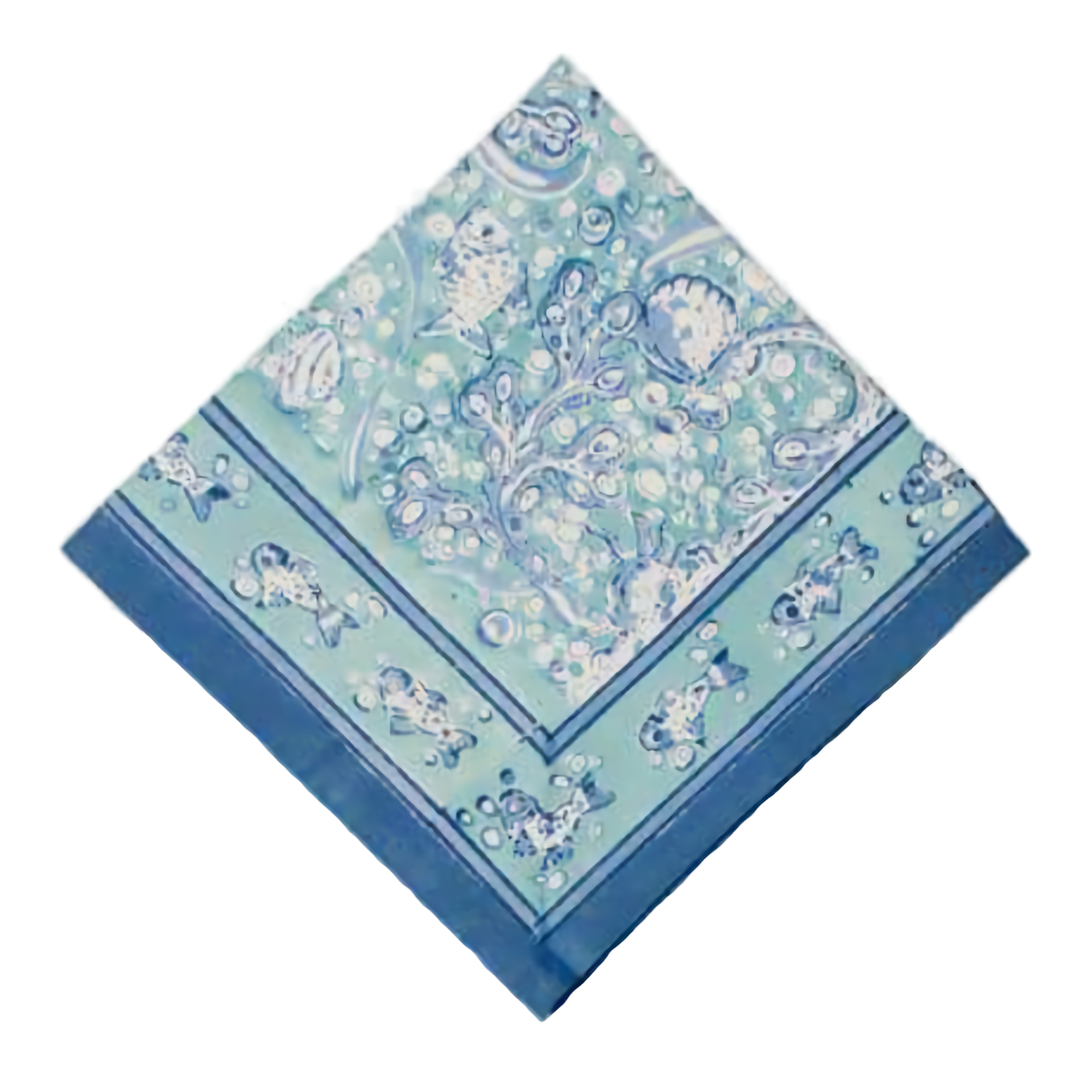 French Tablecloth La Mer Aqua