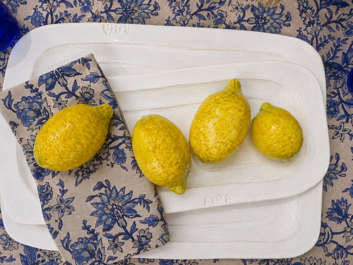 Pizani Ceramic Lemons Large 4" Set of 2