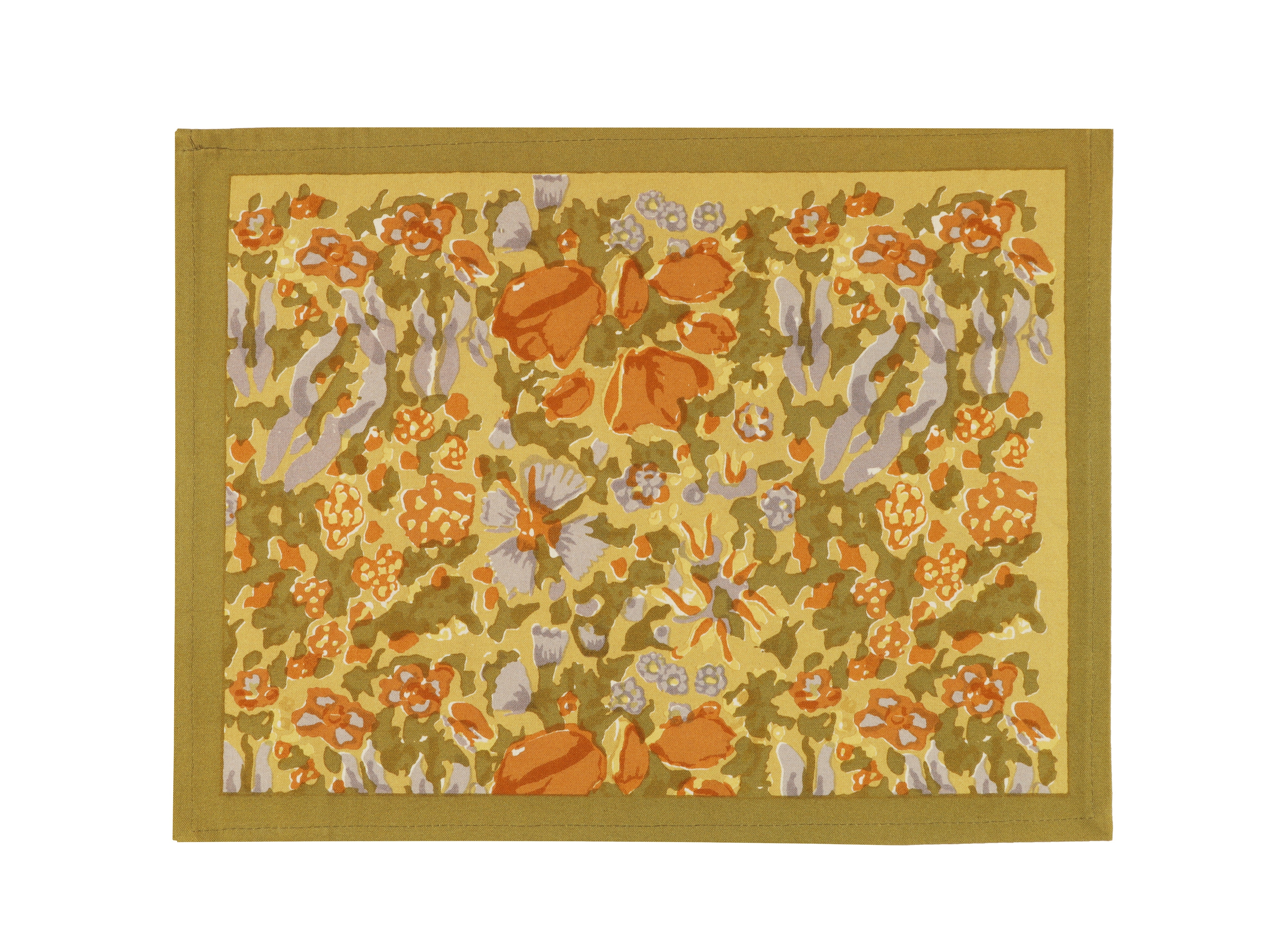 Jardin Placemats Mustard & Grey, Set of 6