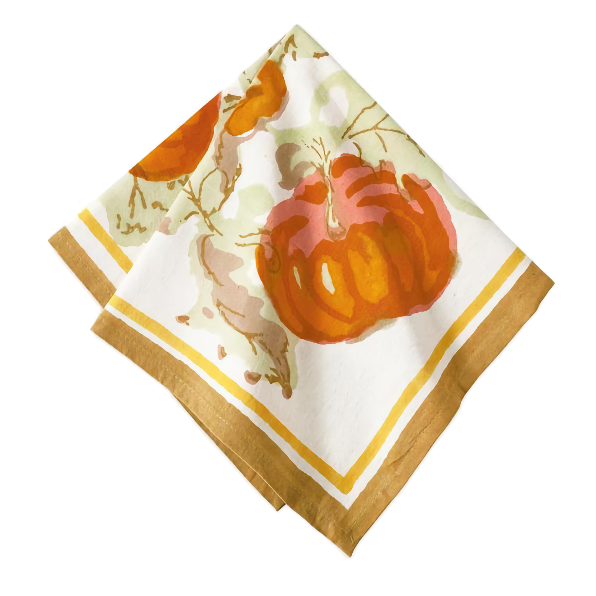 French Tablecloth Pumpkin Orange & Mustard