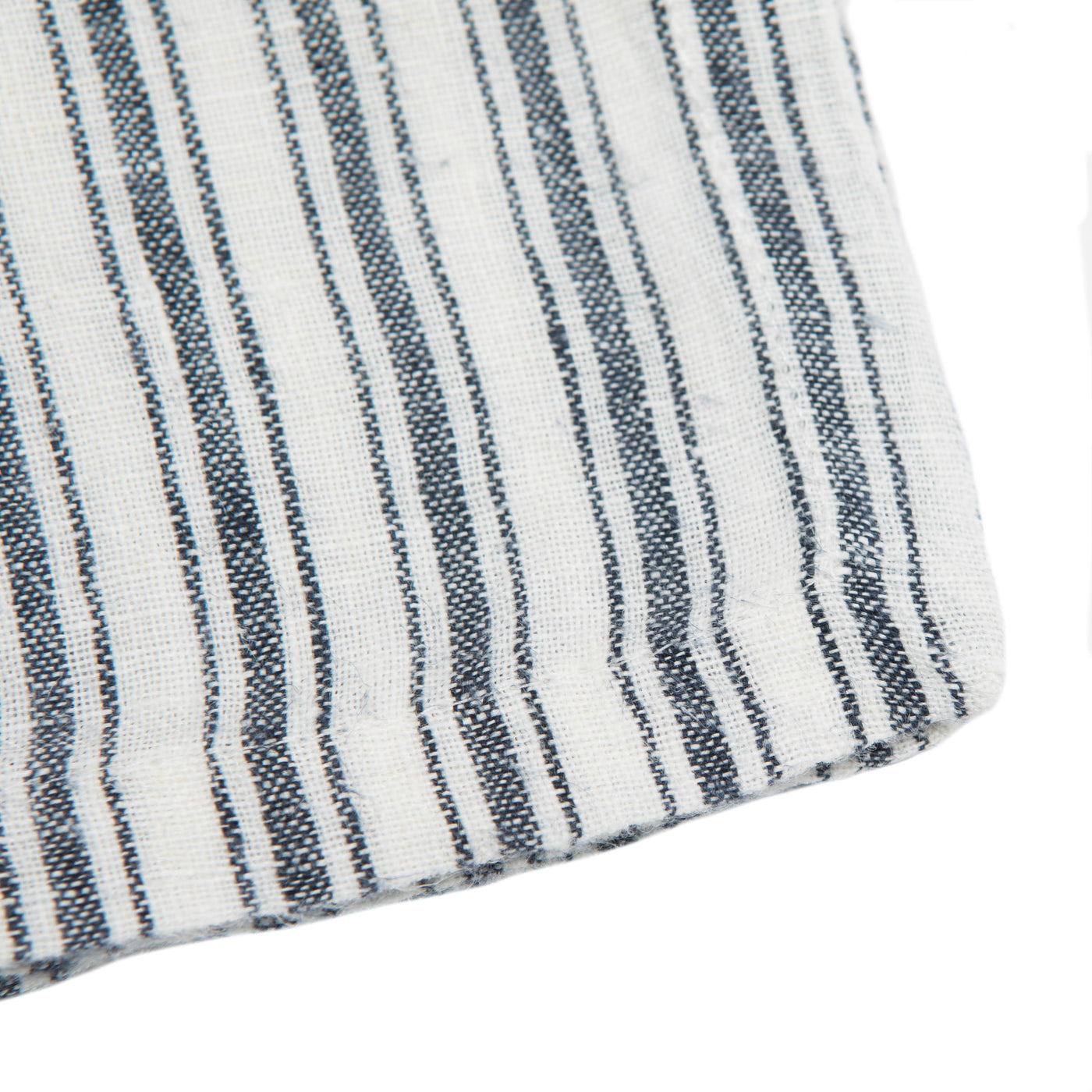 Boat Stripe Linen Napkins White & Blue, Set of 4