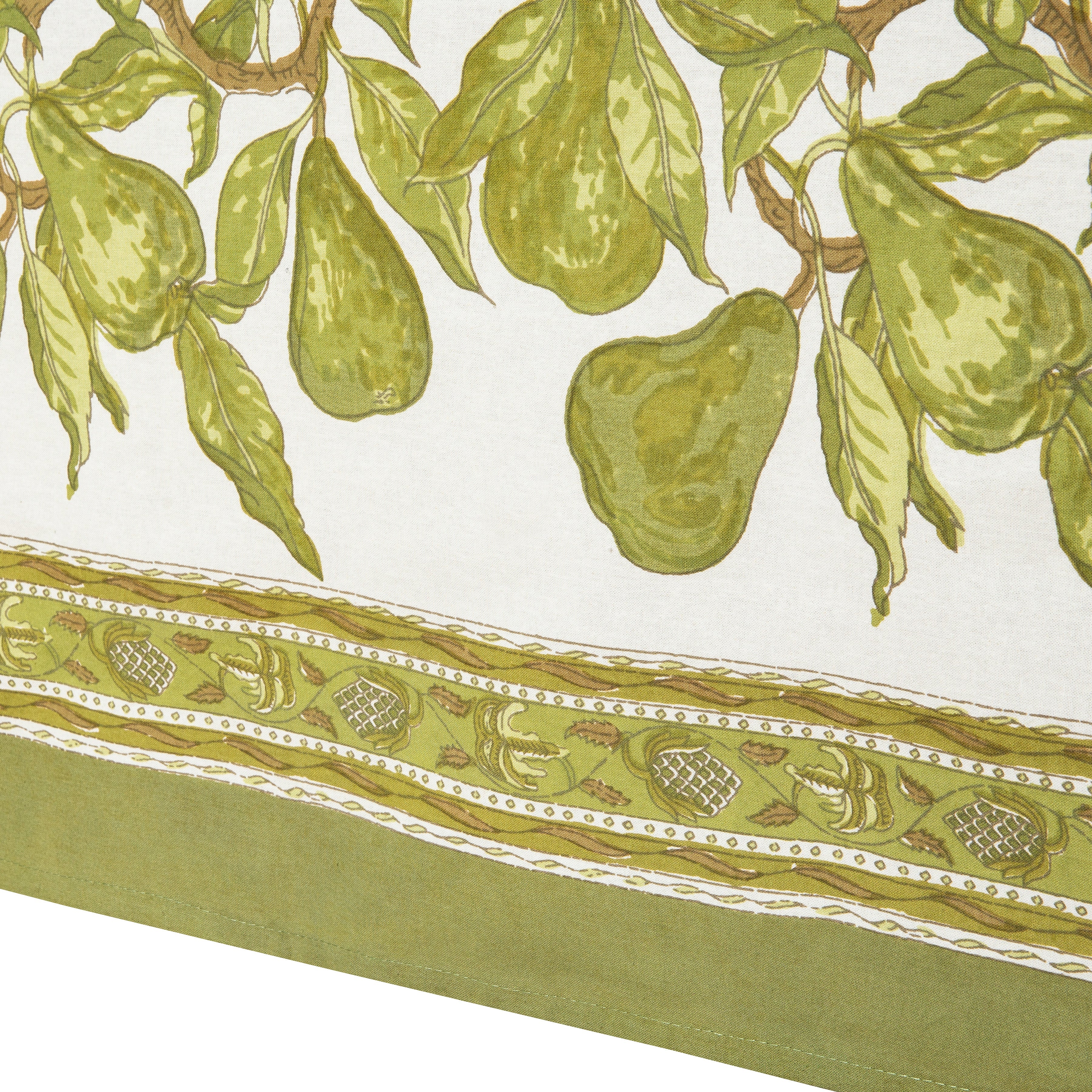 French Tablecloth Orchard Pear Green