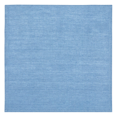 Palma Handwoven Linen Cornflower Blue Napkins 20x20 - Set of 4