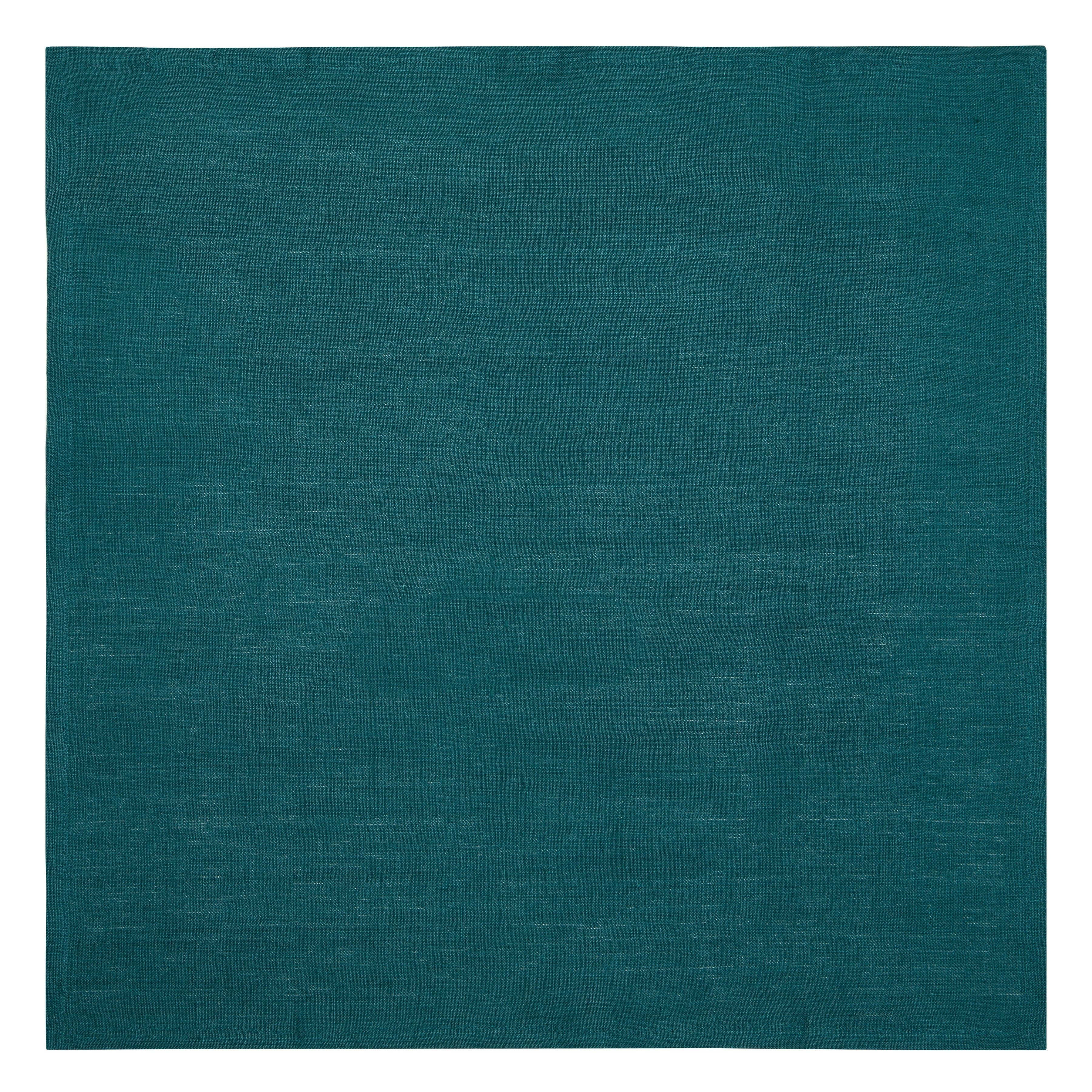 Palma Handwoven Linen Teal Blue Napkins 20x20 - Set of 4
