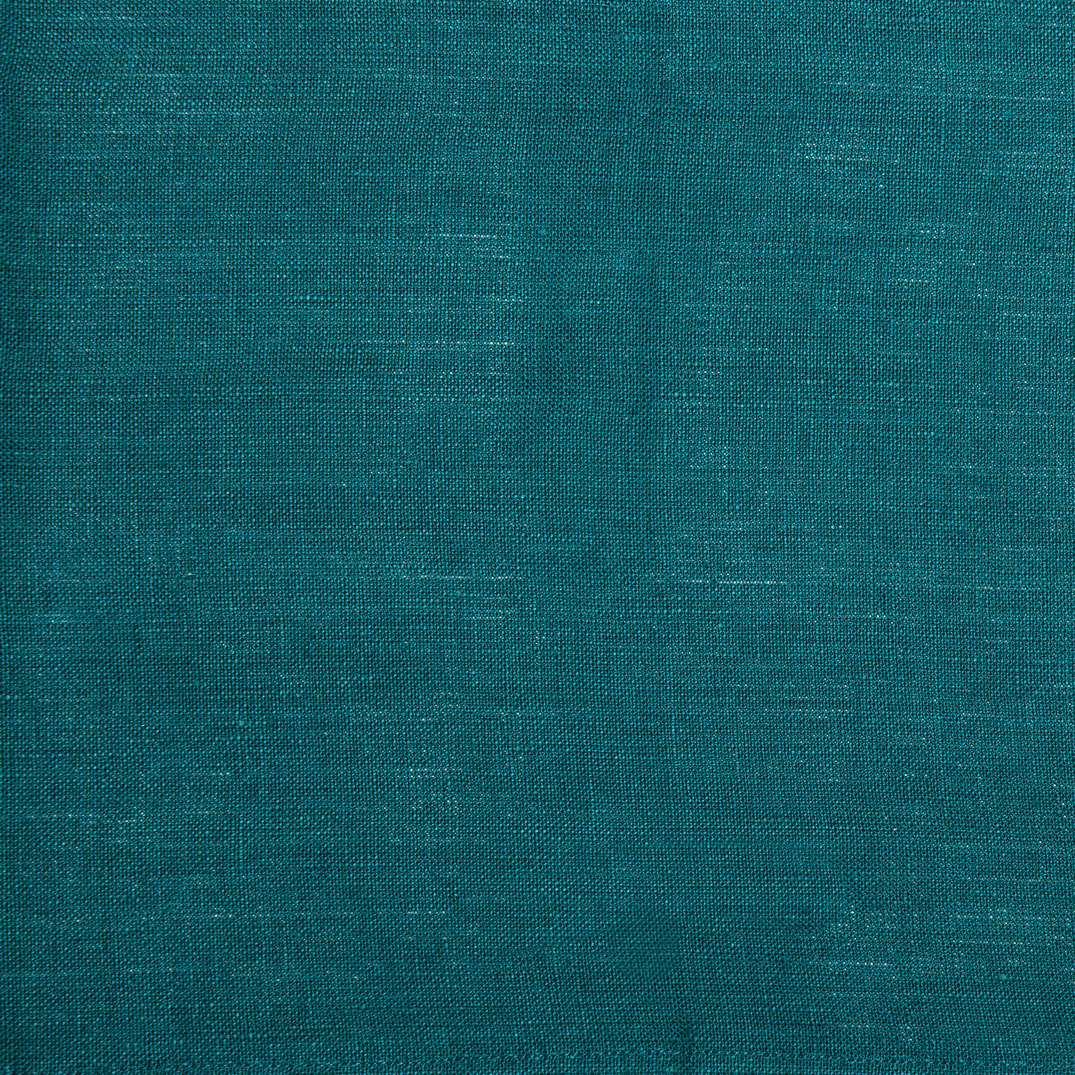 Palma Handwoven Linen Teal Blue Napkins 20x20 - Set of 4