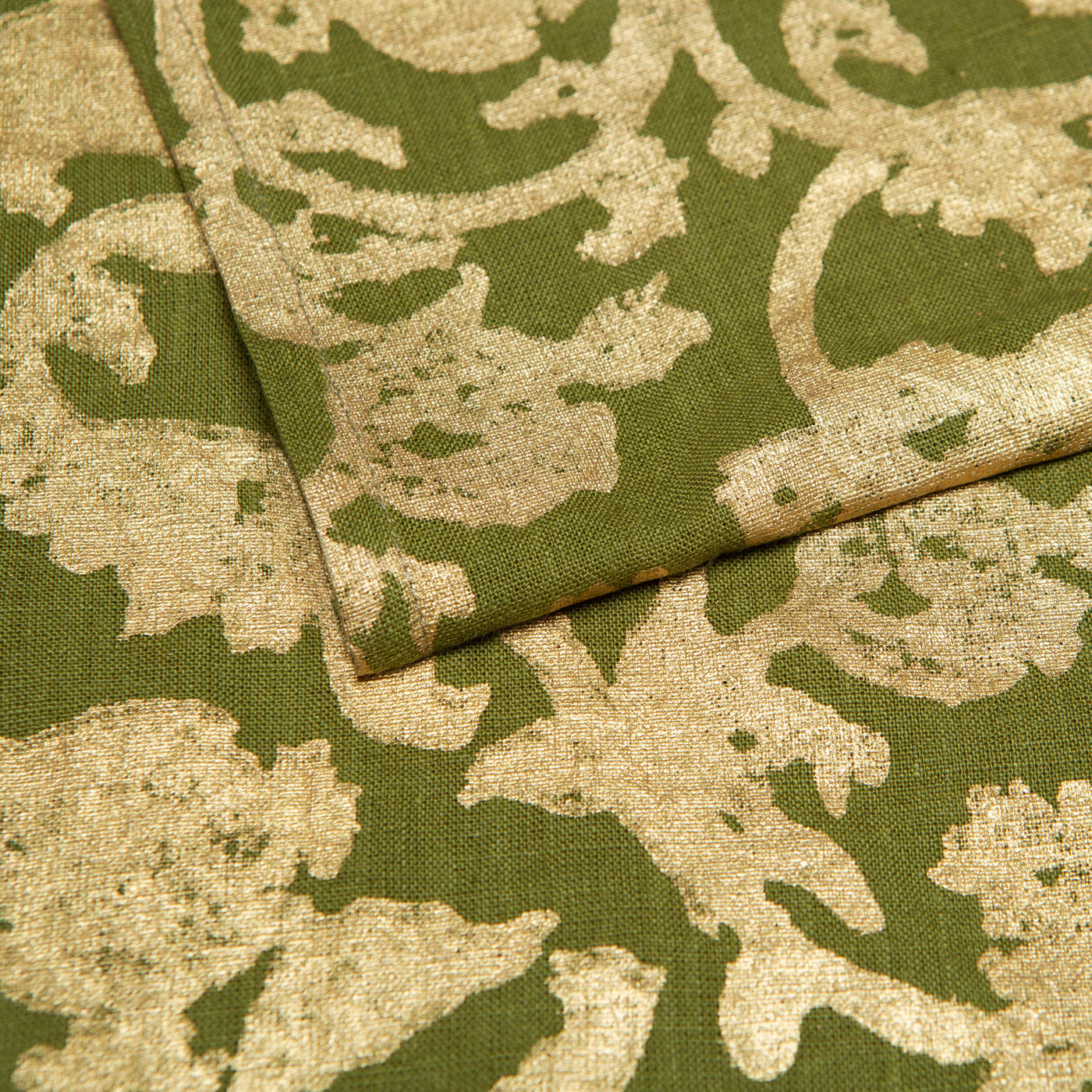 French Tablecloth Saint-Rémy d'Or et Vert