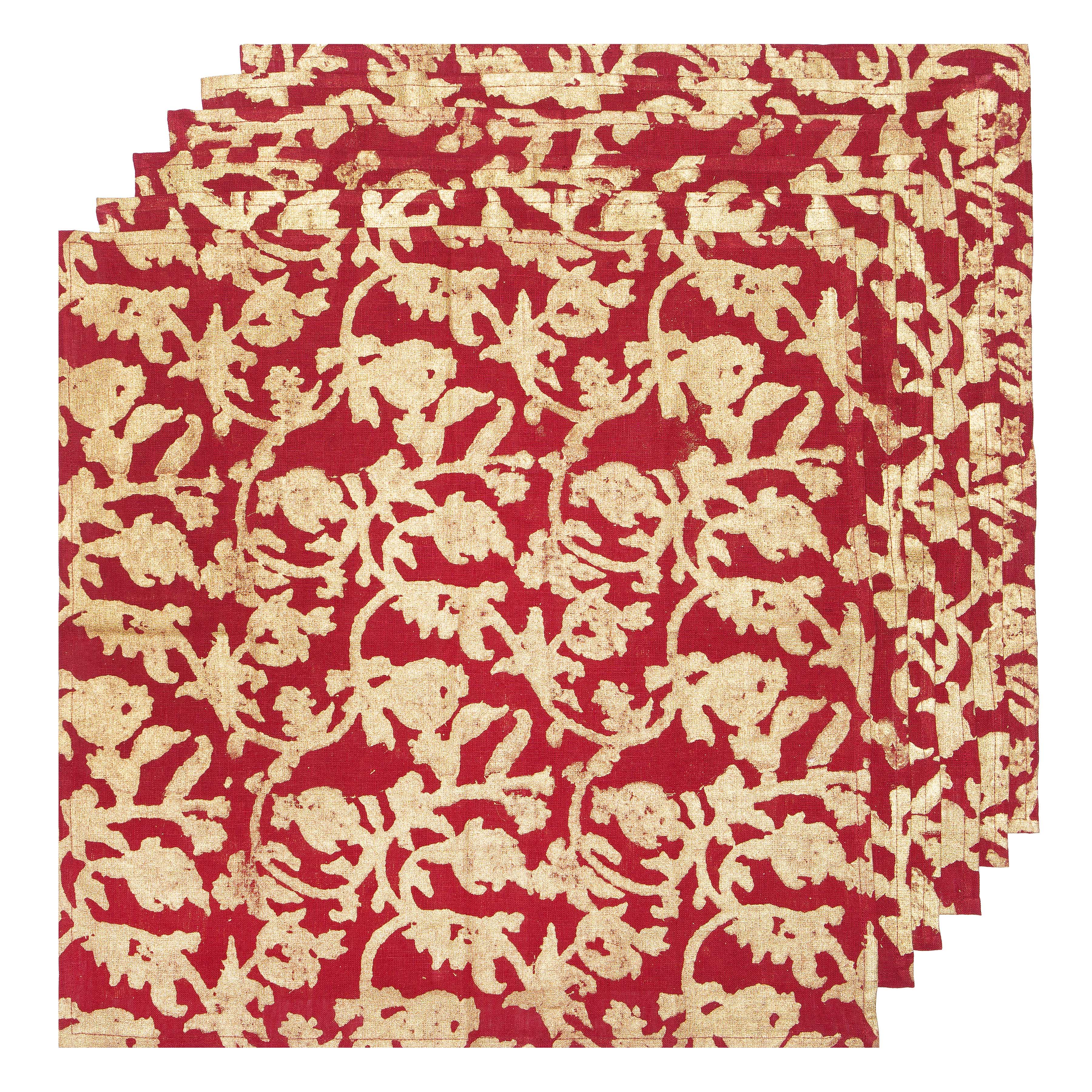 Saint-Rémy d'Or et Rouge Napkins - Set of 6