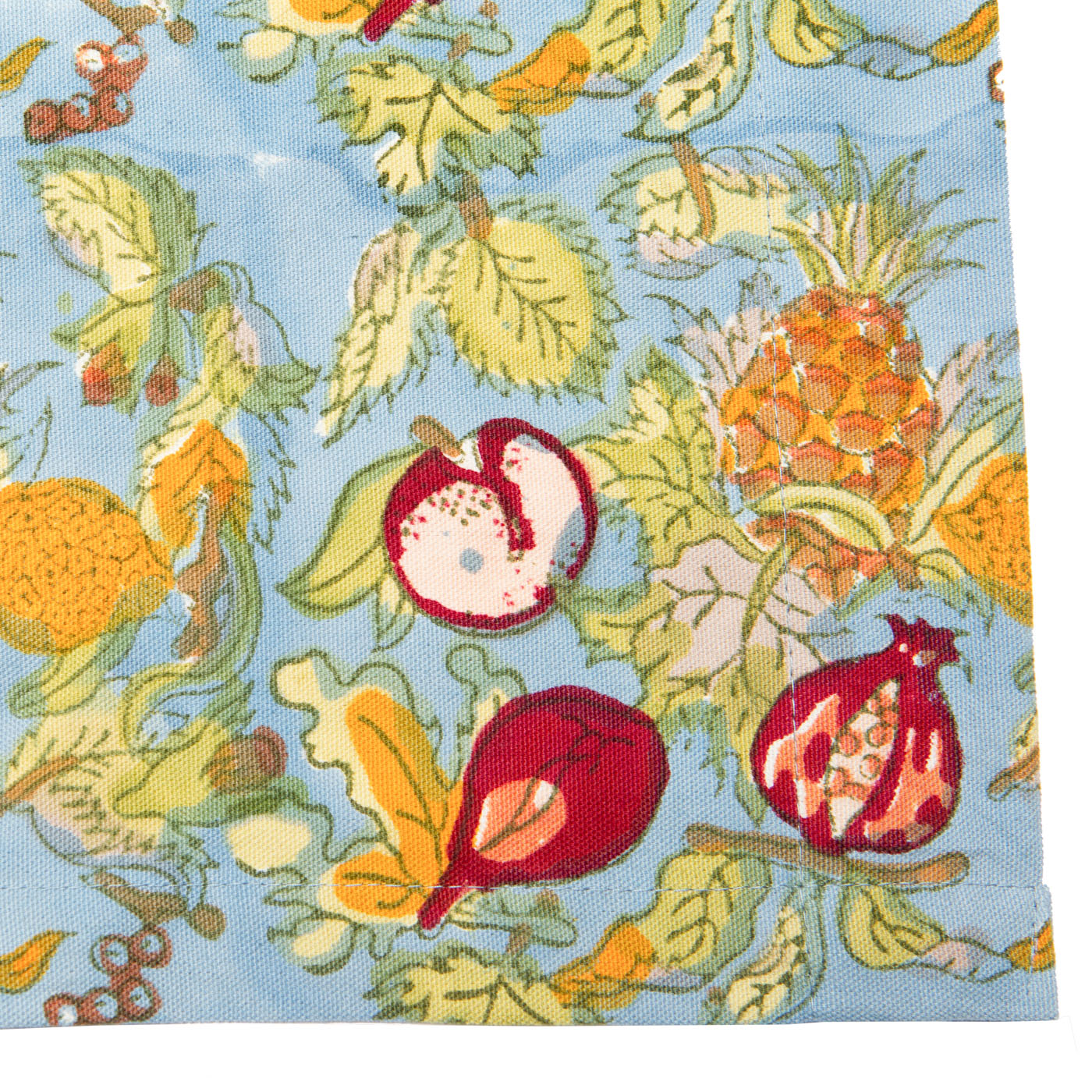 Tutti Frutti Apron Blue & Red