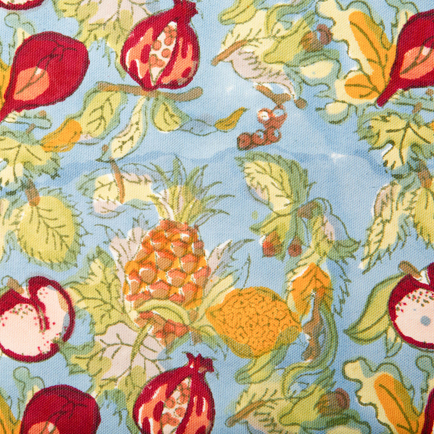 Tutti Frutti Apron Blue & Red