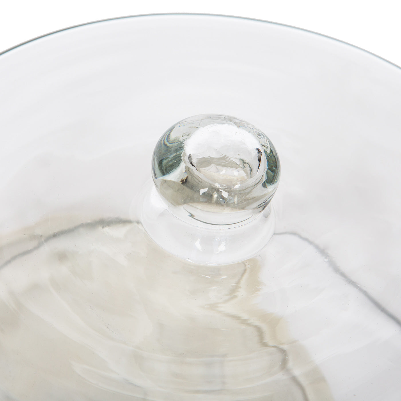 Marble Plate & Glass Dome