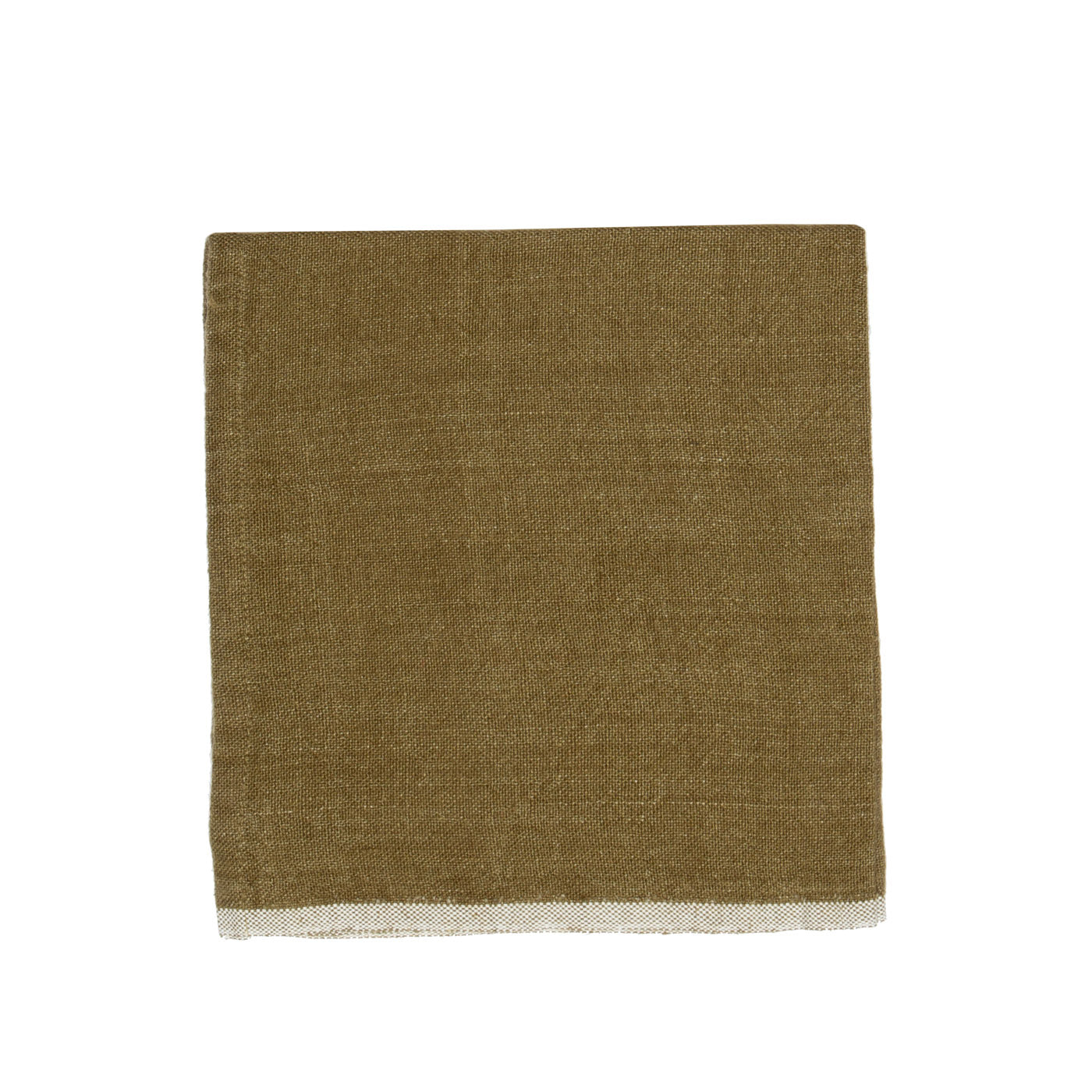 Chunky Linen Forest Green Napkins, Set of 4