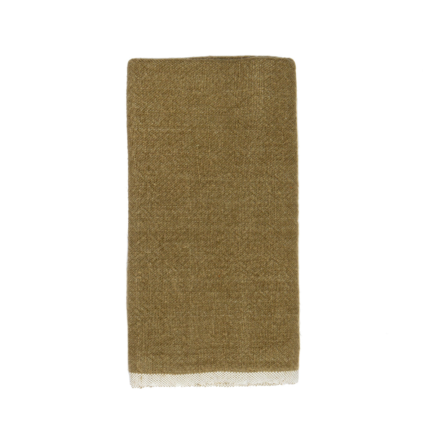 Chunky Linen Forest Green Kitchen Towels, Set of 2
