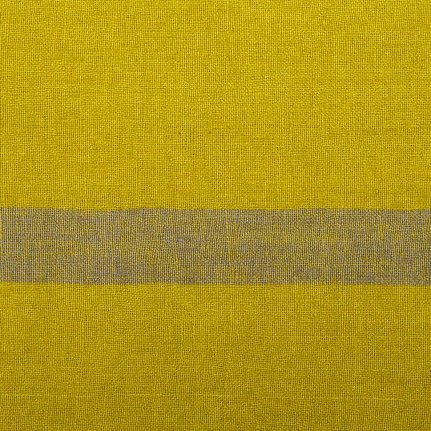 Laundered Linen Napkins Lime & Grey, Set of 4