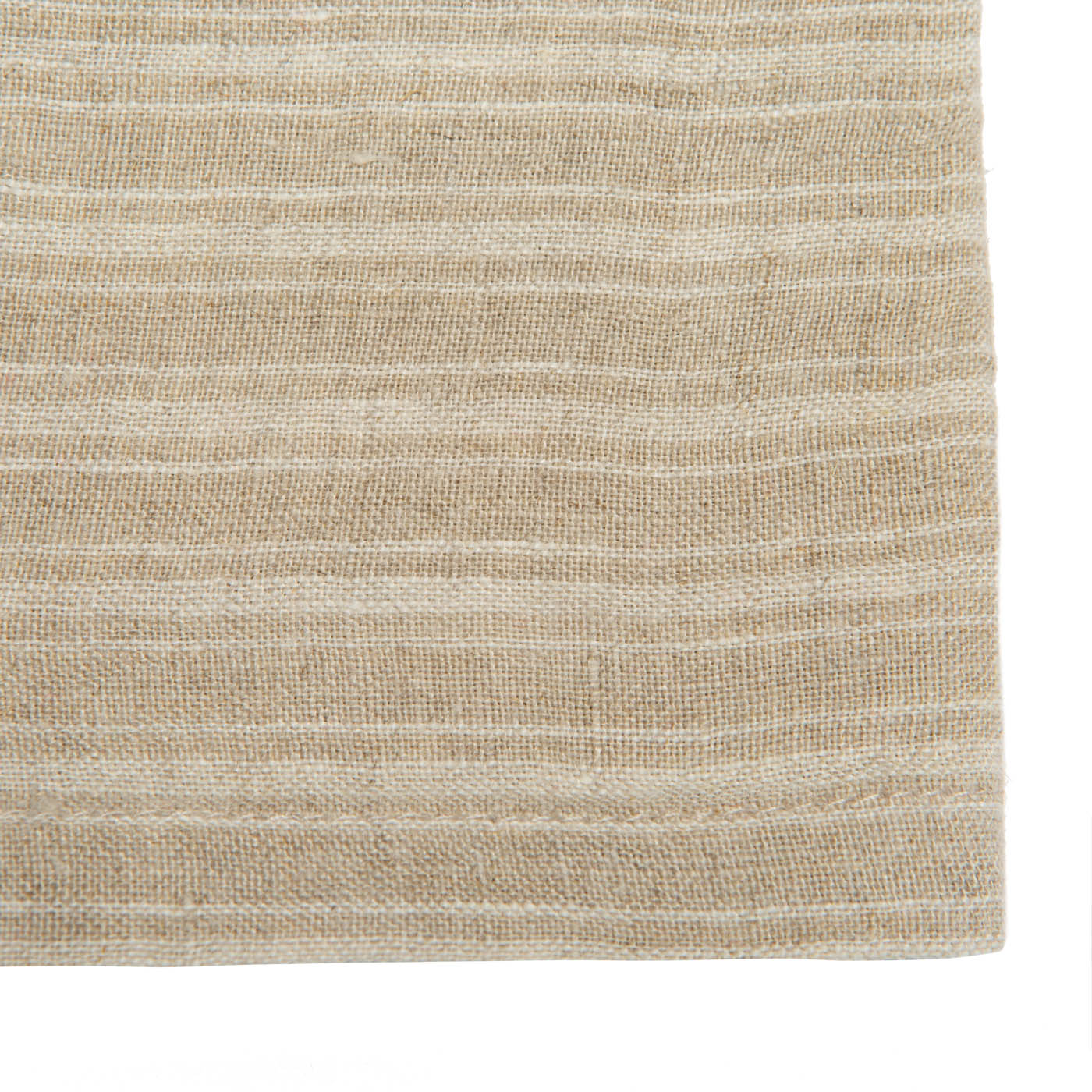 Boat Stripe Linen Kitchen Towels Natural & White, Set of 2