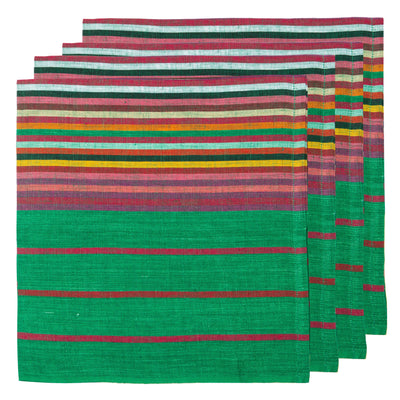 Multi Stripes "Stem" Napkins 20x20 - Set of 4