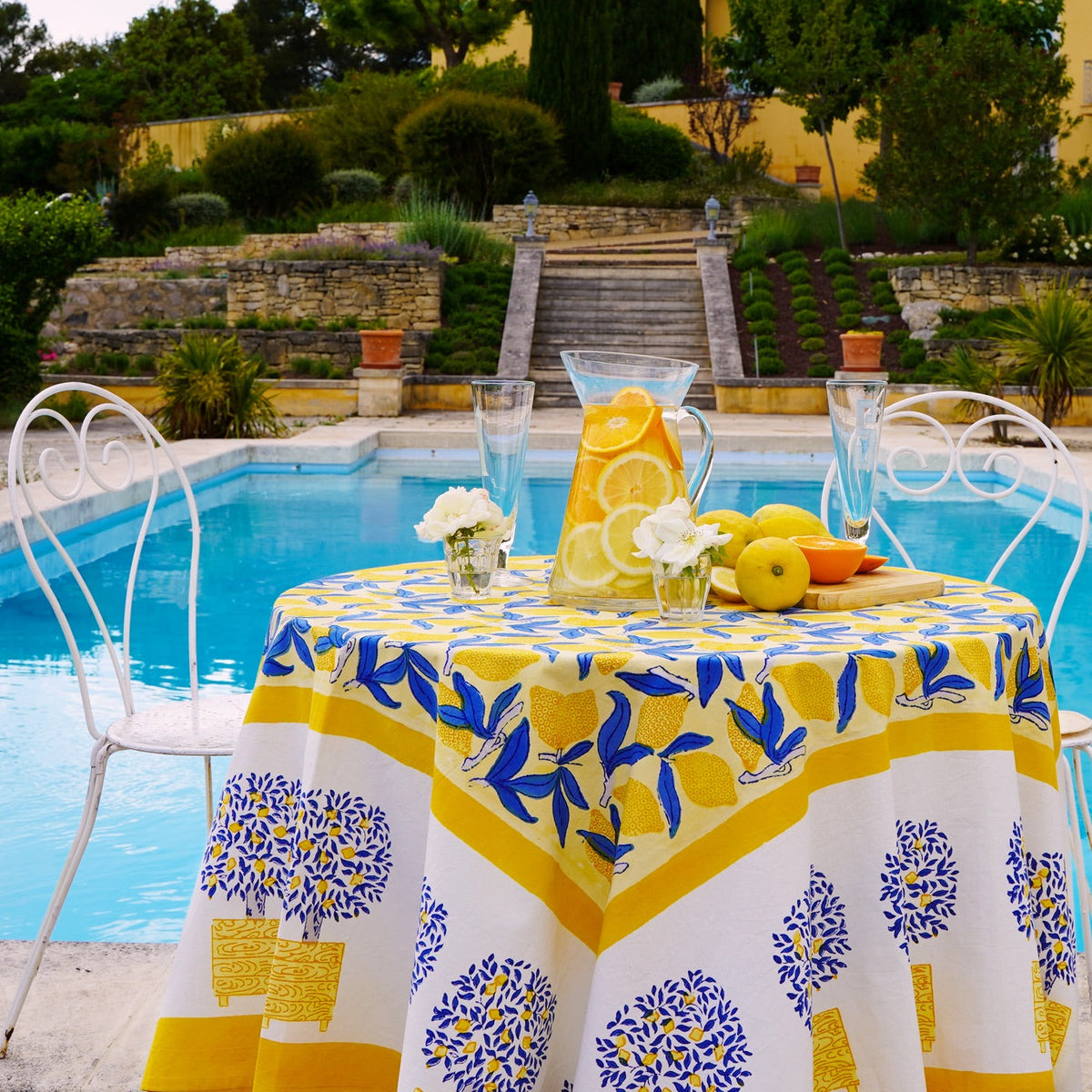 French Tablecloth Lemon Tree