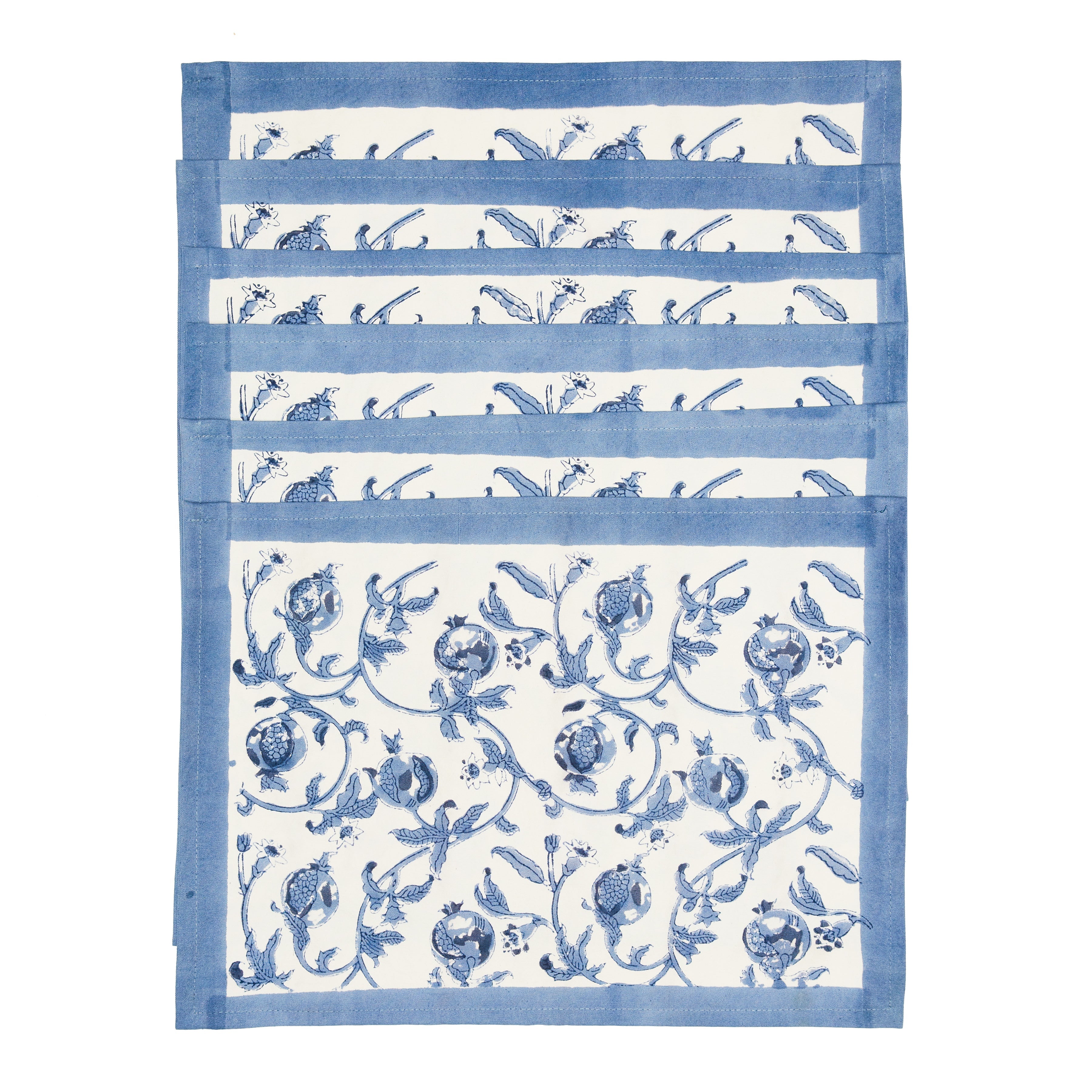 Granada Placemats Cornflower Blue, Set of 6