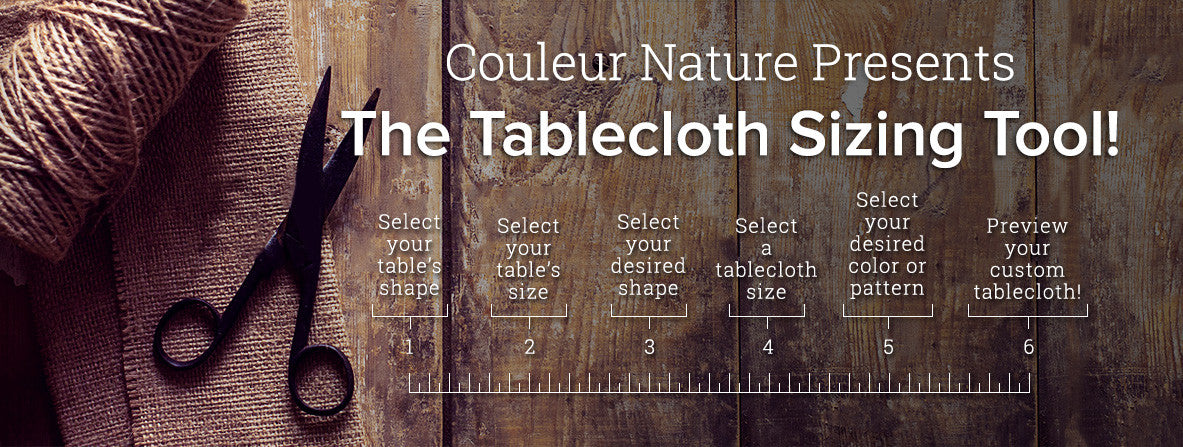 HOW TO CHOOSE THE RIGHT SIZE TABLECLOTH