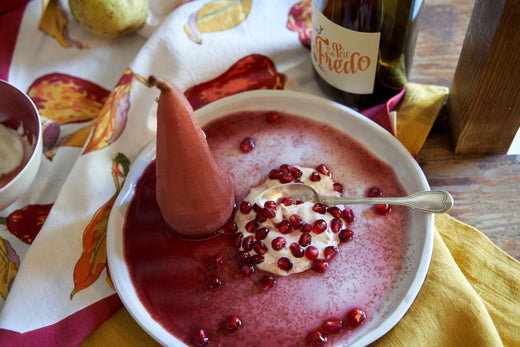 Mulled Wine Poached Pears