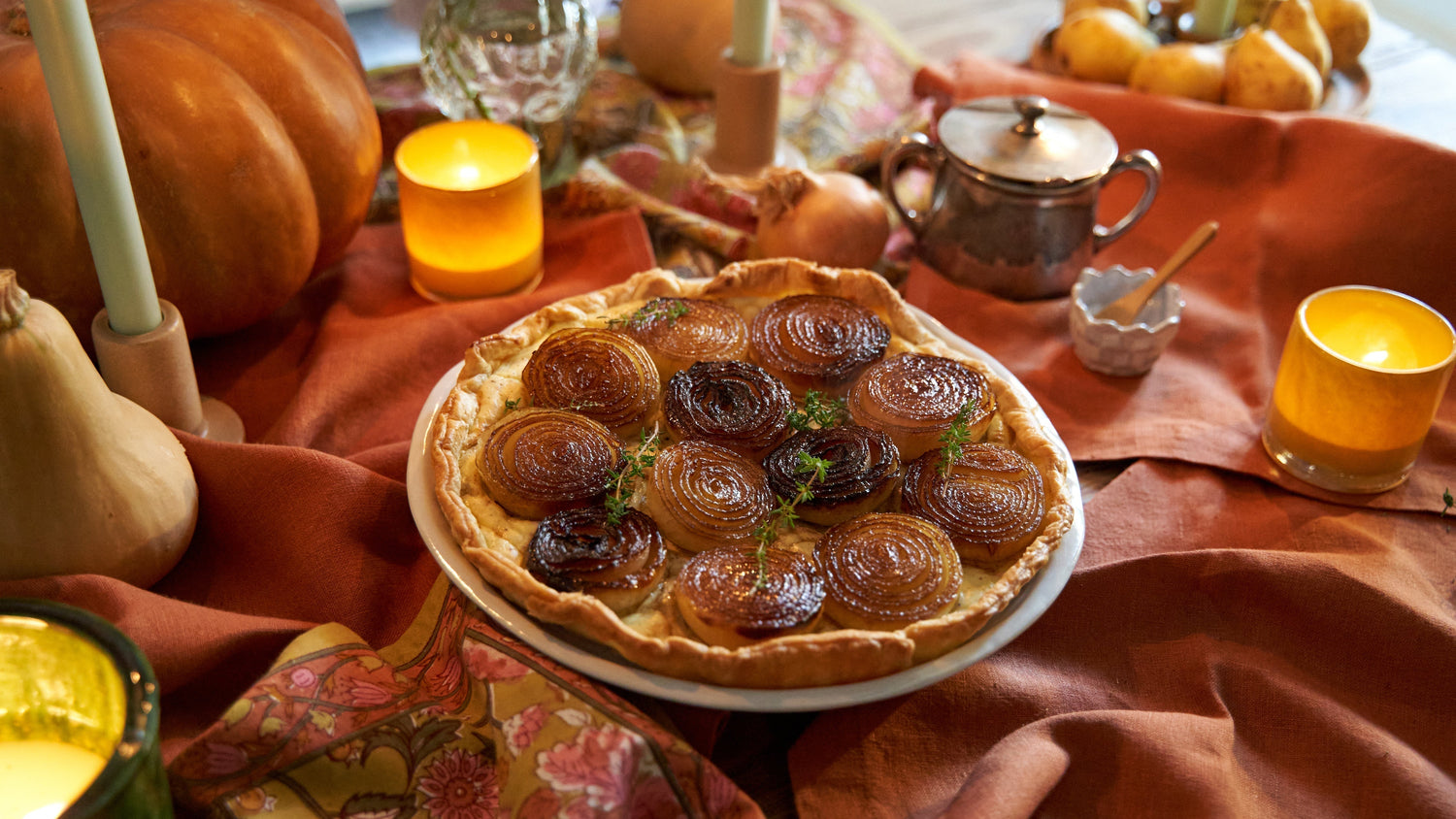 Provençal Onion Rose Tart