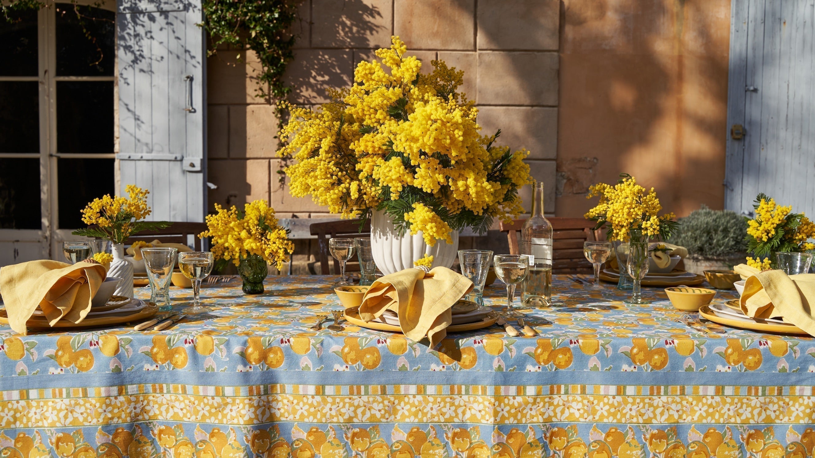The Making of a Provence Tablescape featuring Citron Bleu & Yellow