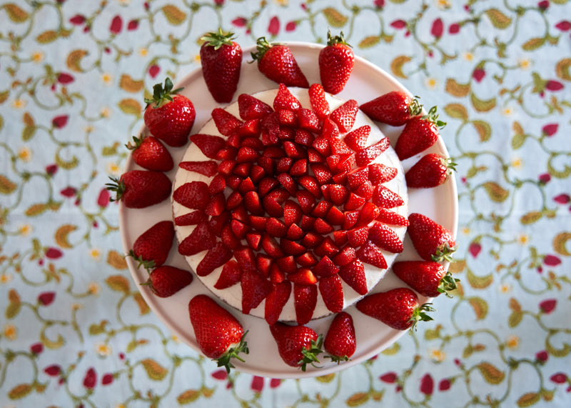 Strawberry Almond Cake