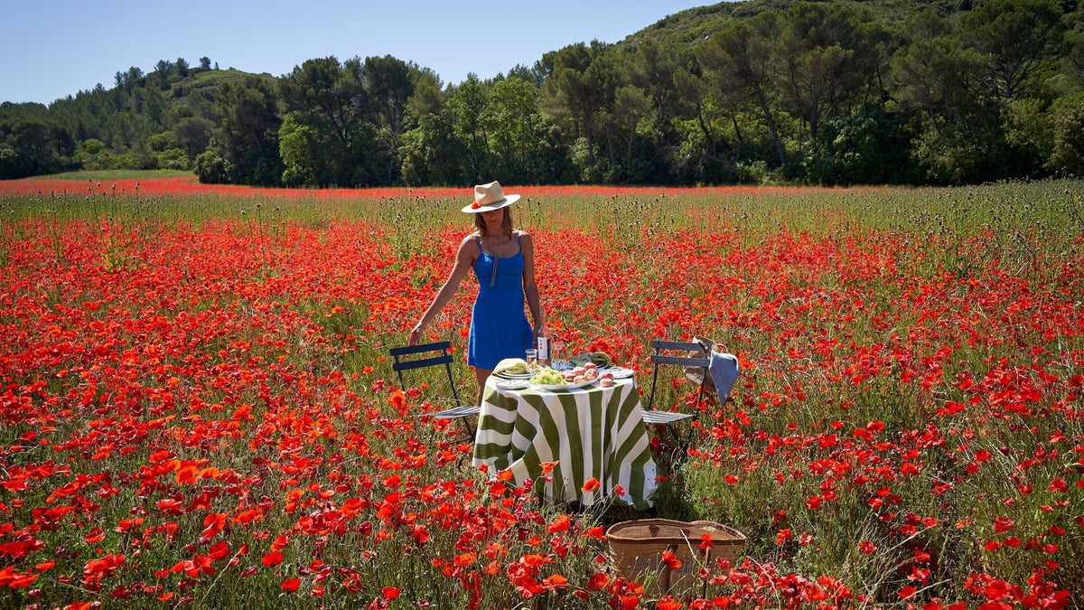 Making of a French Tablescape in Provence's Poppy Fields