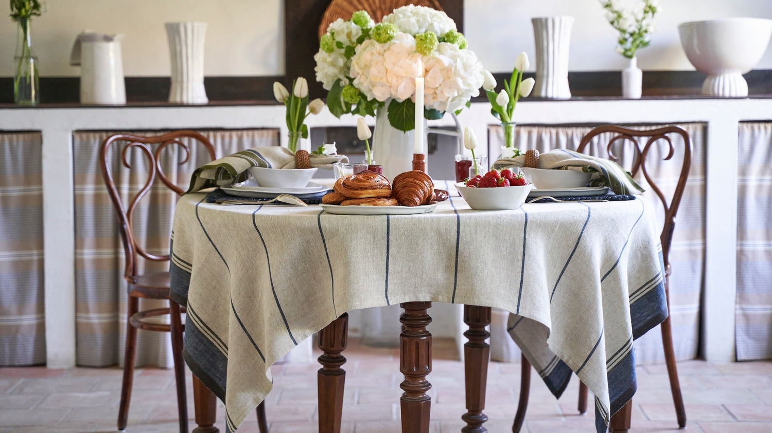The Making of a Provence Tablescape featuring Eze Ivory & Blue