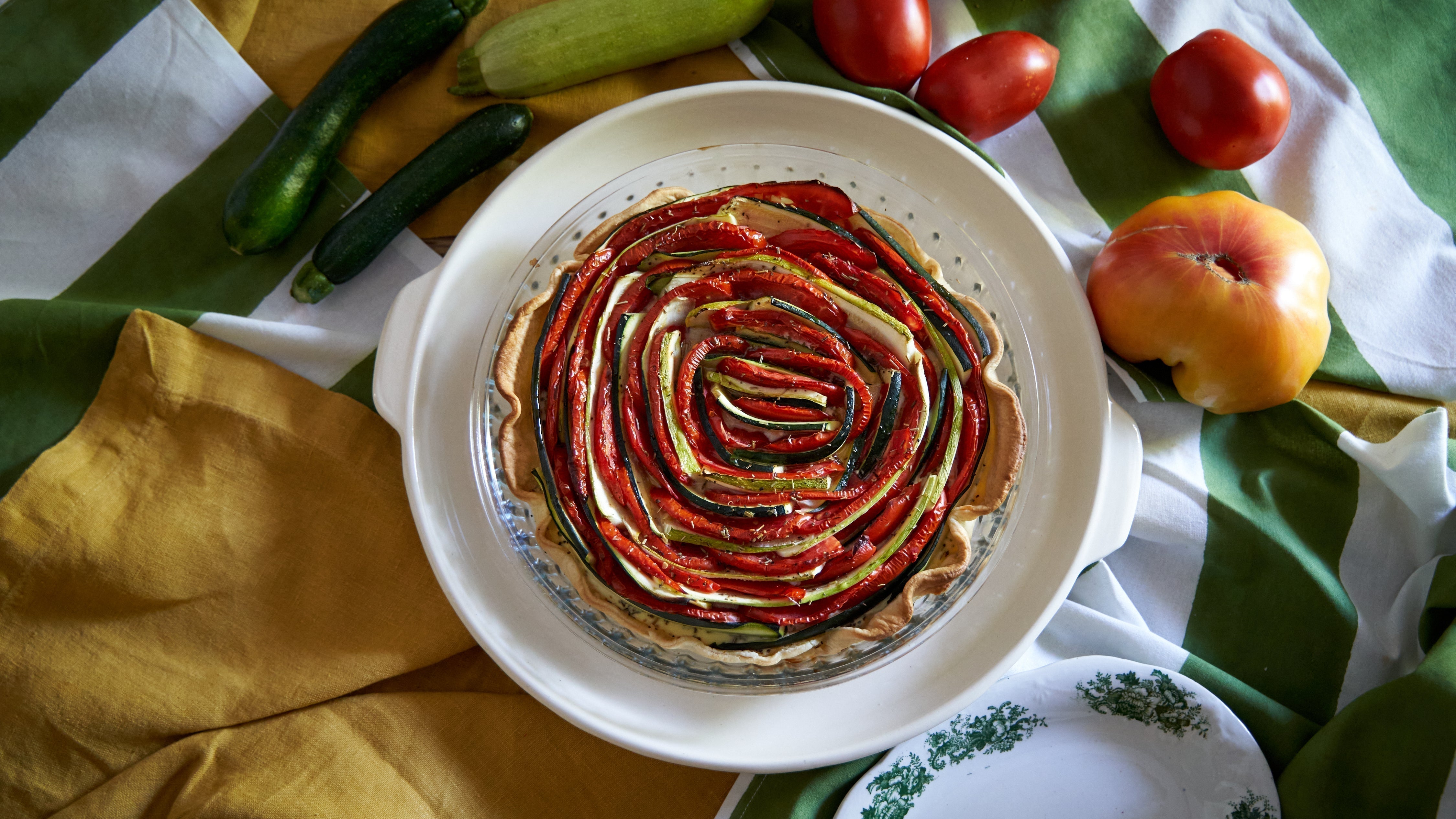 Tomato Courgette Tart