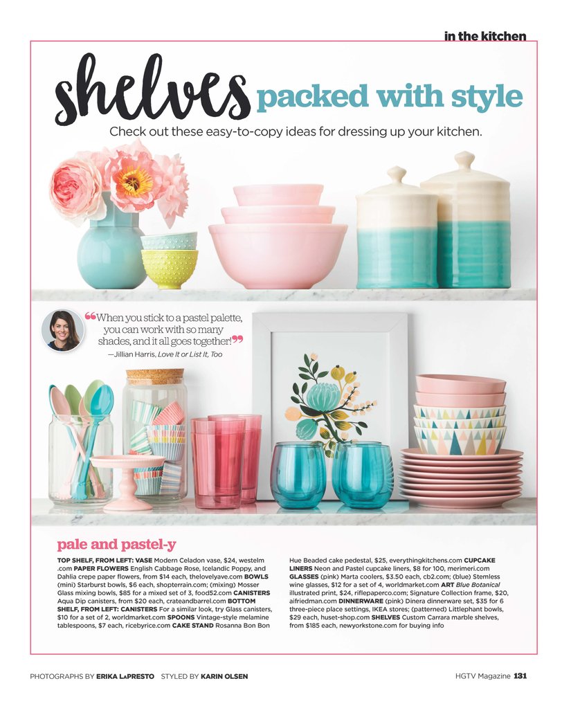 HGTV: Shelves packed with style