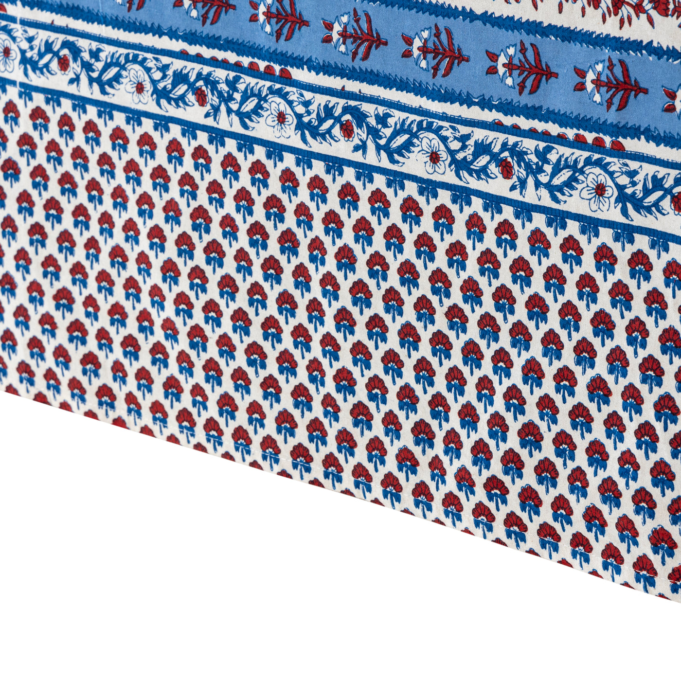 French Tablecloth Avignon Red & Blue