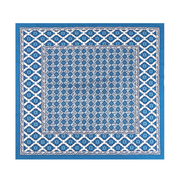 French Tablecloth Azulejo Blue