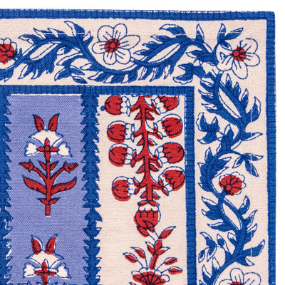 Avignon Placemats Red & Blue, Set of 6