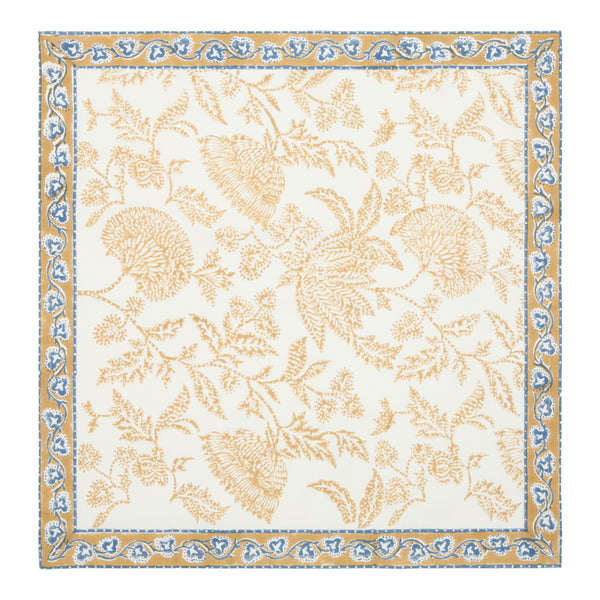 Chloe Napkins Blue & Brown - Set of 4