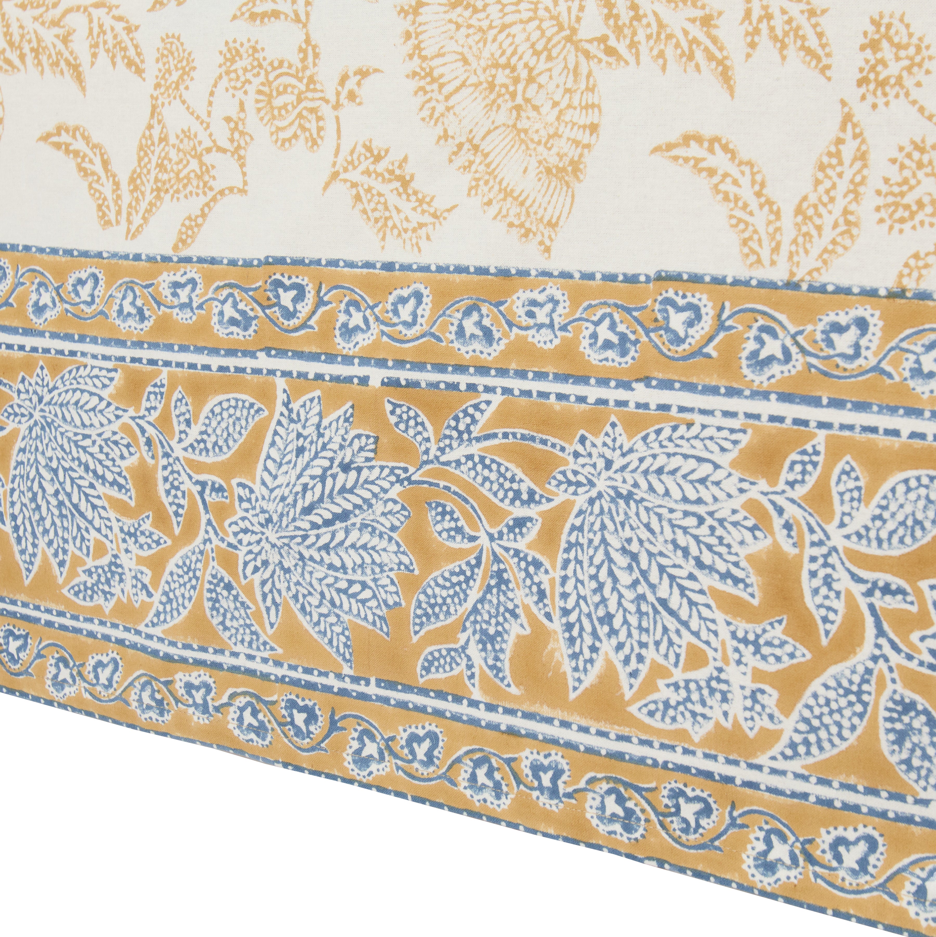 French Tablecloth Chloe Blue & Brown
