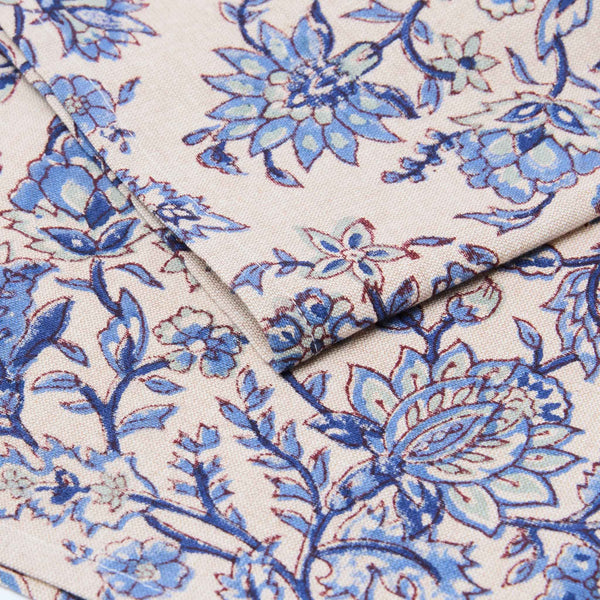 Jardin Secret Beige & Blue Napkins, Set of 4