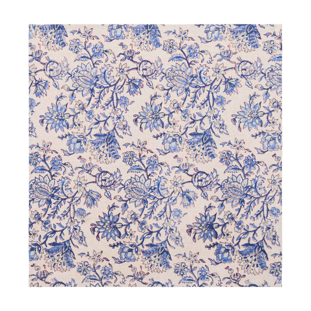 Jardin Secret Beige & Blue Napkins, Set of 4