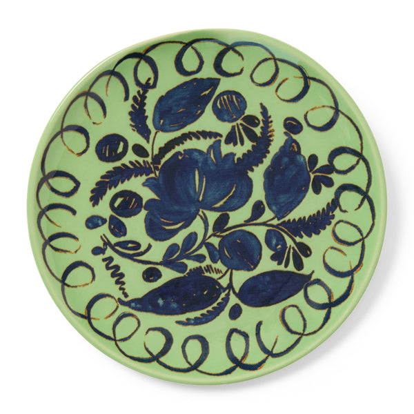 Amalfi Ceramic Dessert Plate Green