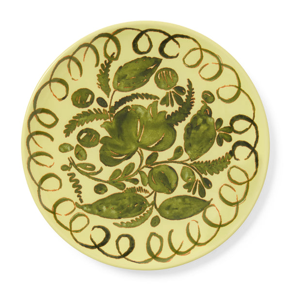 Amalfi Ceramic Dessert Plate Lime
