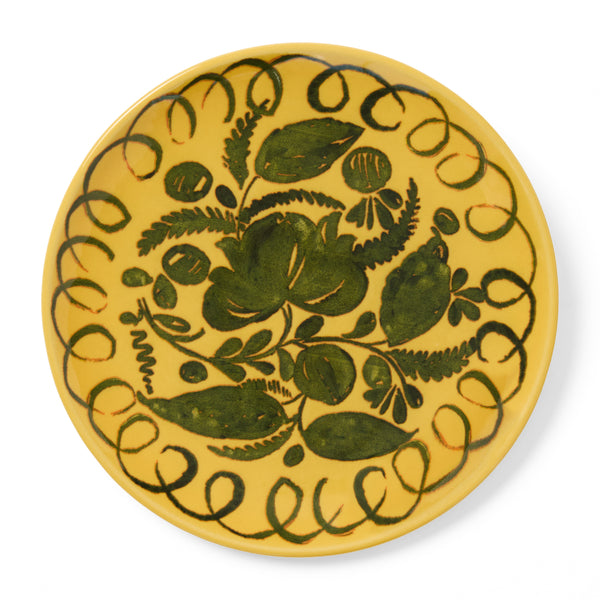 Amalfi Ceramic Dessert Plate Mustard