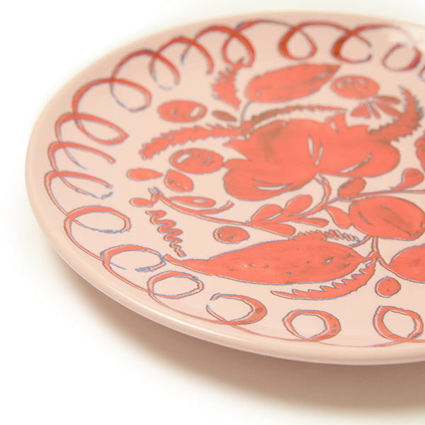 Amalfi Ceramic Dessert Plate Pink