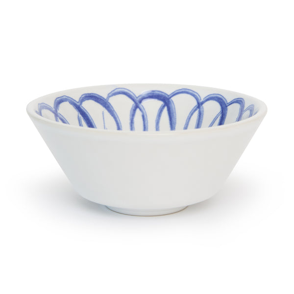 Amalfi Ceramic Berry Bowl White & Blue