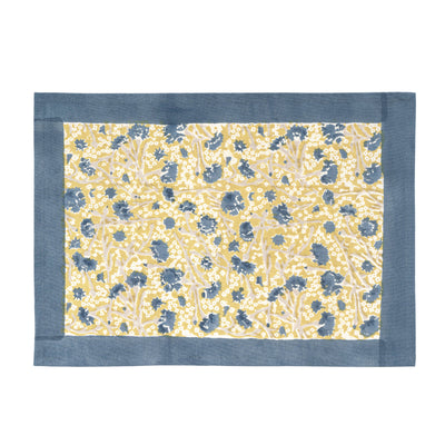 Meadows Placemats Blue & Green, Set of 6